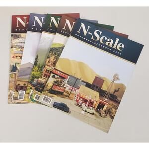 Lot of 5 N-Scale Magazine 2013 Mar/Apr – Nov/Dec Model Railroading VG